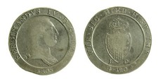 116) Napoli Ferdinando IV (1759-1816) Piastra 1805 - Capelli Lisci contorno ϽϹ