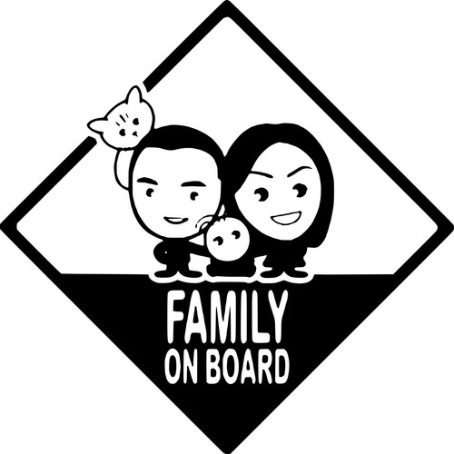 Adesivi personaggi famiglia - personaggi,