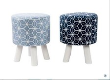 POUF LEGNO SGABELLO Puf PUFF POLTRONA DESIGN POGGIAPIEDI IMBOTTITO POLTRONCINA