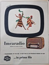 1953 PUBBLICITÀ  IMCARADIO TV