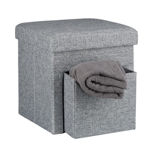 Sgabello pieghevole pouf - pieghevole,