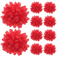  10 fiori di stoffa: 10 cm di