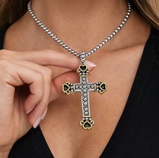 Collana Brighton croce tono