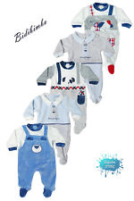 Tutina neonato in ciniglia prima nascita da corredino giorno e notte BIDIBIMBO