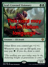 MTG LEAF-CROWNED VISIONARY EXC - VISIONARIA CINTA DI FOGLIE 167 - DMU - MAGIC