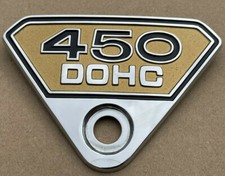 NOS ORIGINALE HONDA 450 DOHC Distintivo Metallo per CB450 K1 K2 K3 CL450 K2 K3