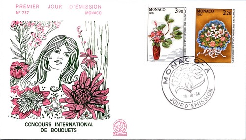 Monaco 1986 postal cachet - 1986,