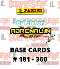 PANINI ADRENALYN XL CALCIATORI 2021-2022 BASE CARDS A SCELTA # 181 - 360