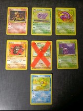 Lotto 6 Carte Pokemon Vintage