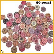 50 Bottoni stile vintage Fiori