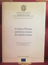 Le lingue d'Europa patrimonio comune dei cittadini europei -Robustelli Benedetti