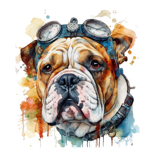 Adesivo auto steampunk bulldog - steampunk,