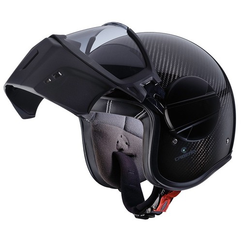 Casco jet carbonio - in, fibra