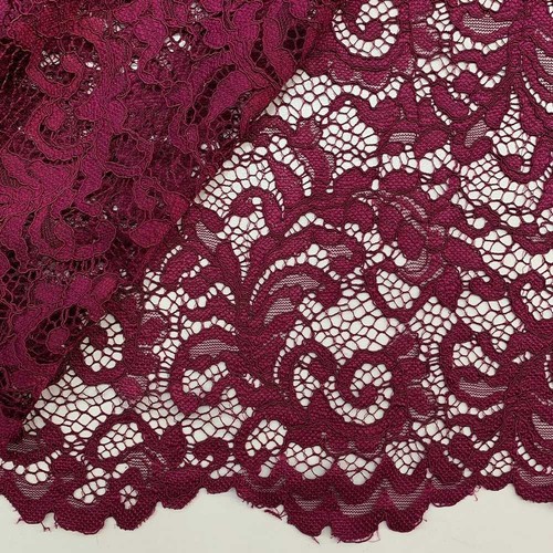 Tessuto pizzo romance amarena - romance,
