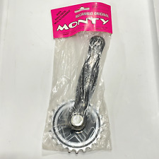 NOS Monty Trial Set pedivelle bici braccio trasmissione destra 24t nero nuovo BMX 152,5 mm