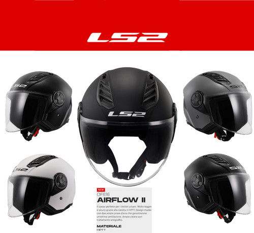 Ls2 casco jet airflow - airflow, ii