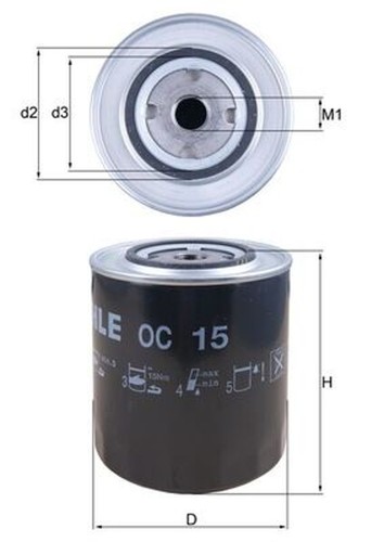 Filtro olio mahle - mahle,