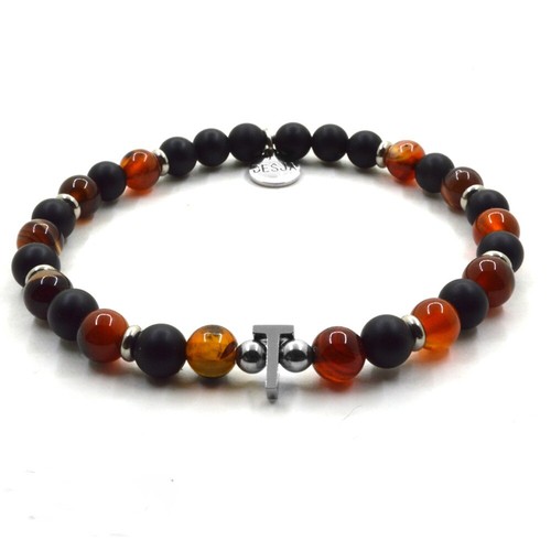 Bracciale unisex onice nero - onice, e