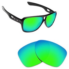 Lente di ricambio polarizzata Hawkry per occhiali da sole Oakley Dispatch 2 verde smeraldo
