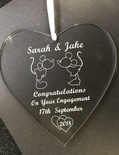 Regalo fidanzamento cuore tema