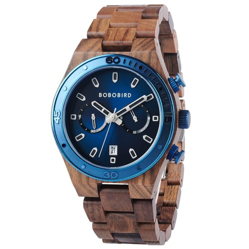 Orologi uomo legno cronografo - orologi,