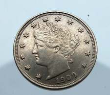 UNITED STATES OF AMERICA 5 CENTES LIBERTY NIKEL 1909 FDC MOLTO RARO DA REPERIRE