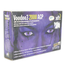 3DFX Voodoo 3 2000 AGP confezione originale 16 MB SDRAM scheda grafica acceleratore 2D/3D [H]
