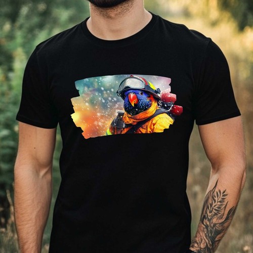 Shirt uomo lori arcobaleno - t-shirt,