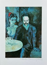 Pablo Picasso COUPLE AT CAFE
