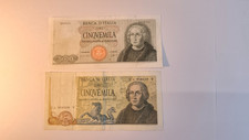 LOTTO 2 BANCONOTE 5.000 LIRE