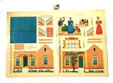 Bambole giochi costruzioni di carta Made in Italy "Villetta" foglio mm 340 x 225