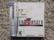 NUOVO SIGILLATO LEGGI Final Fantasy VI 6 Nintendo GameBoy Advance GBA Game Boy