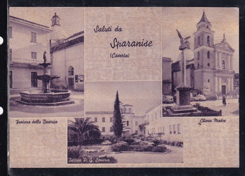 Cartolina saluti sparanise - cartolina, da