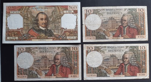 Banconote francesi 1970 - francesi, 1970.