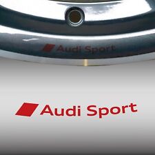 ADESIVO CERCHI AUDI SPORT S LINE ruota in lega A3 A4 A5 A6 TT Q3 S-line A1 ROSSO