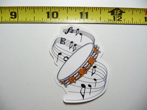 Tamburello note musicali - tamburello,