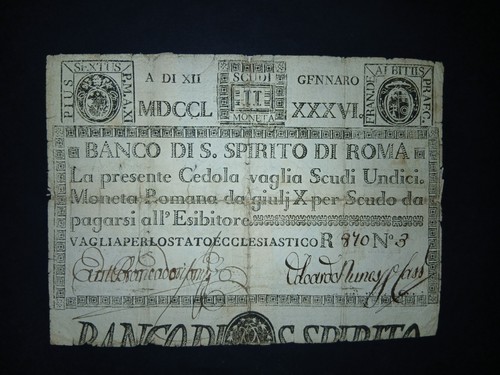 Scudi banco santo spirito - scudi,