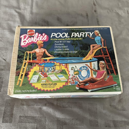 Vintage barbie pool party - pool,