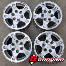 SET DISCHI RUOTA CERCHI IN LEGA MISURA 16 MITSUBISHI PAJERO 2003 3.2TD 5P