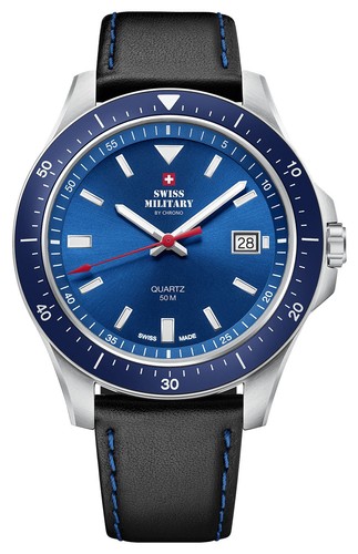 Swiss military chrono - by,