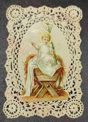 Santino antico con pizzo - santino,