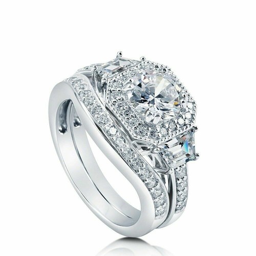 Set anello sposa halo - set, da