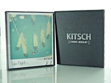 COLLANA E ORECCHINI PIUMA SKITSCH TAKE FLIGHT 18 POLLICI reg $29