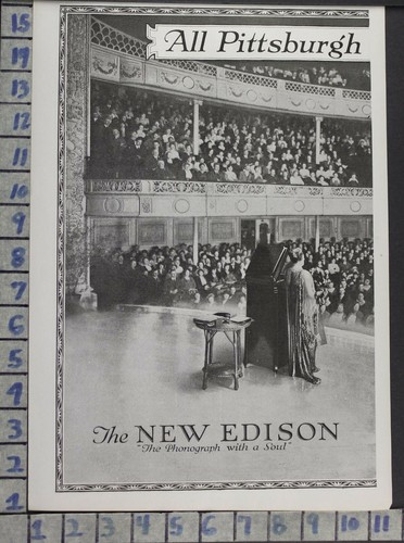 1920 edison fonografo - edison, carnegie