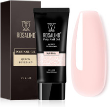 Rosa Ricostruzione Unghie Gel 80Ml, Soft Pink Acrygel Poly Nail Extension Gel, N