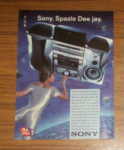 Rara pubblicità vintage sony - pubblicità,