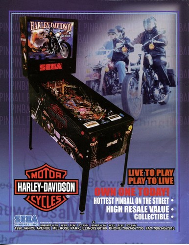 Harley davidson sega flipper - harley,