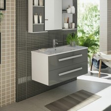 Set bagno Arosa grigio lavabo