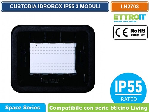 Placca copertura stagna - placca, 3p
