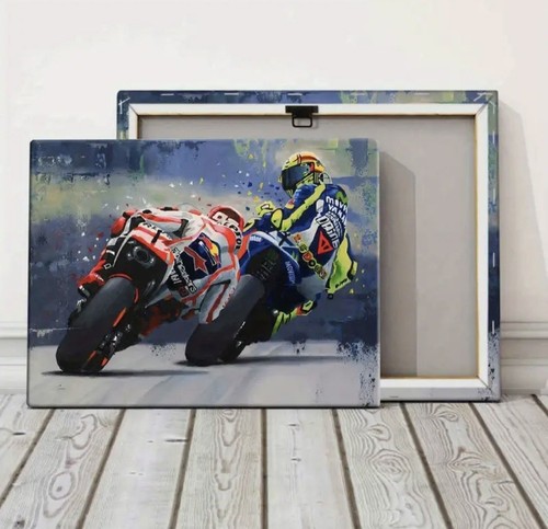 Poster con cornice legno - in,
